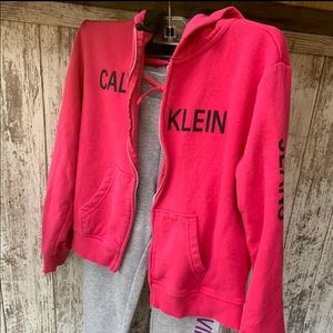 Calvin Klein hoodie and sweats